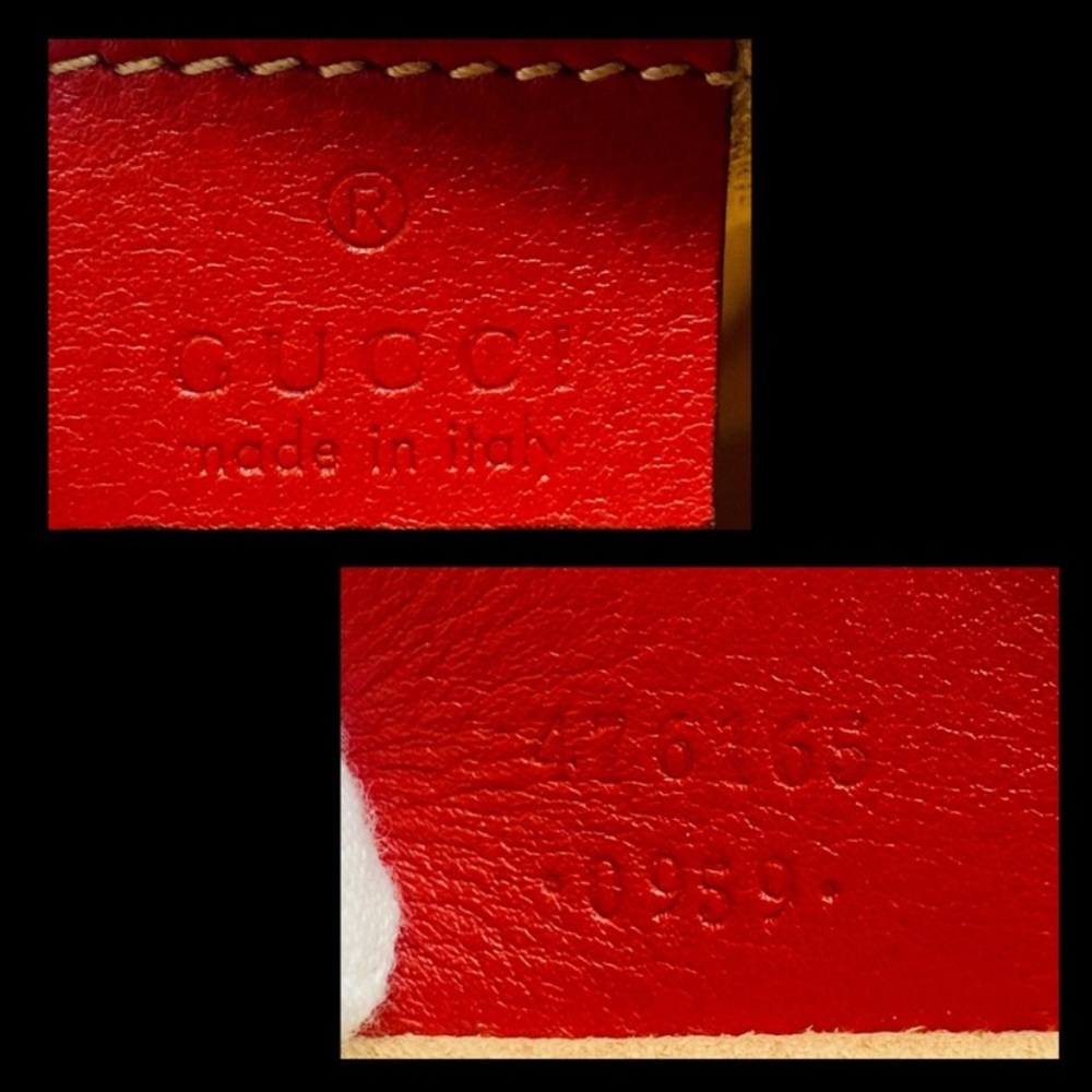 /traded/💯 Gucci Marmont Calfskin Matelasse GG Marmont Case in Hibiscus Red - Picture 15 of 16